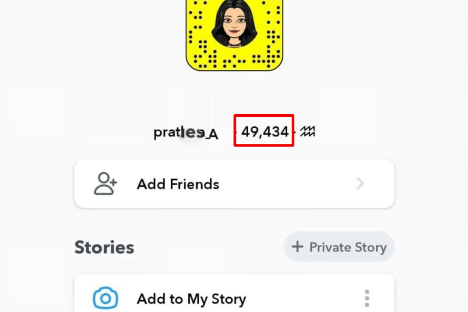 what does it mean when a girl has a high snapchat score